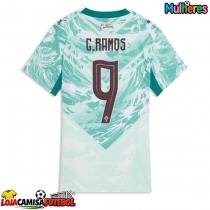 Camisa de Futebol Portugal Goncalo Ramos #9 Equipamento Secundário Mulheres Mundo 2026 Manga Curta